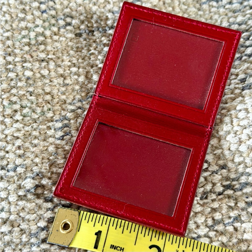 Charming & classic Hermès scarlet leather mini photo frame - Picture 6 of 8